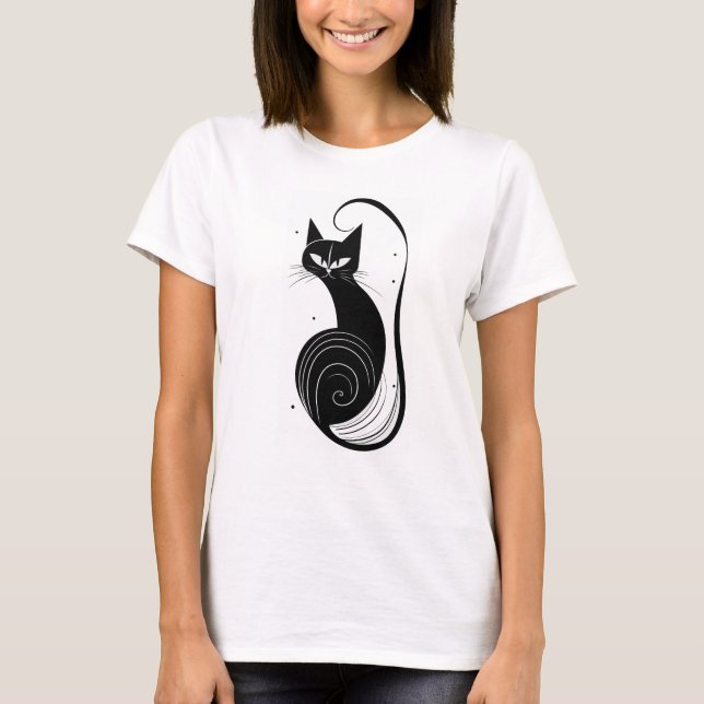 BLACK CAT VINTAGE T-SHIRT  (Front)