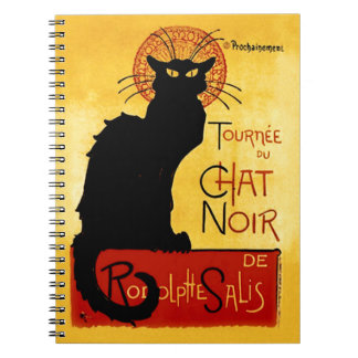 Black Cat Vintage Tournée du Chat Noir, Theophile Notebook