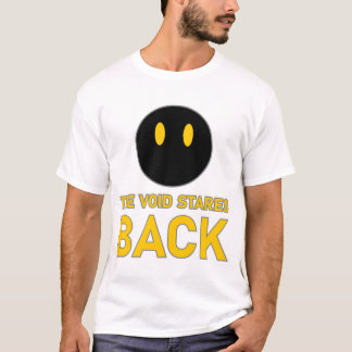 Black Cat Void Eyes The Void Stares Back T-Shirt