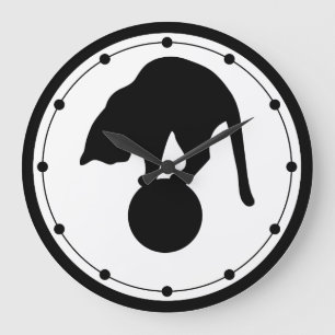 Black Cat Wall Clock