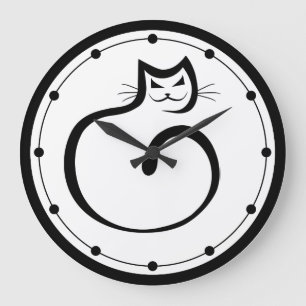 Black Cat Wall Clock