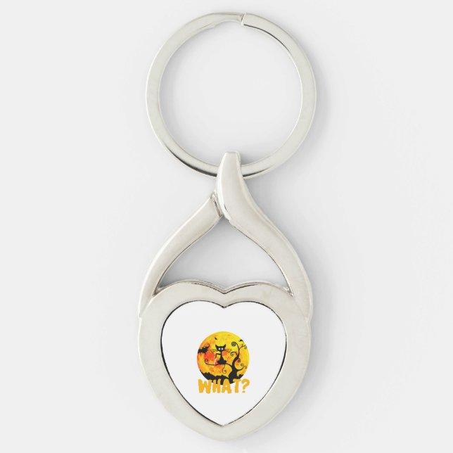 Black Cat What Black Cat - Key Ring (Front)