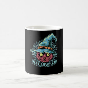 Black Cat Witch Coffee Mug