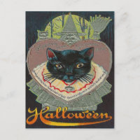 Black Cat Witch Witching Hour Full Moon