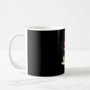 Black Cat With A Santa Hat Christmas Cat Costume Coffee Mug