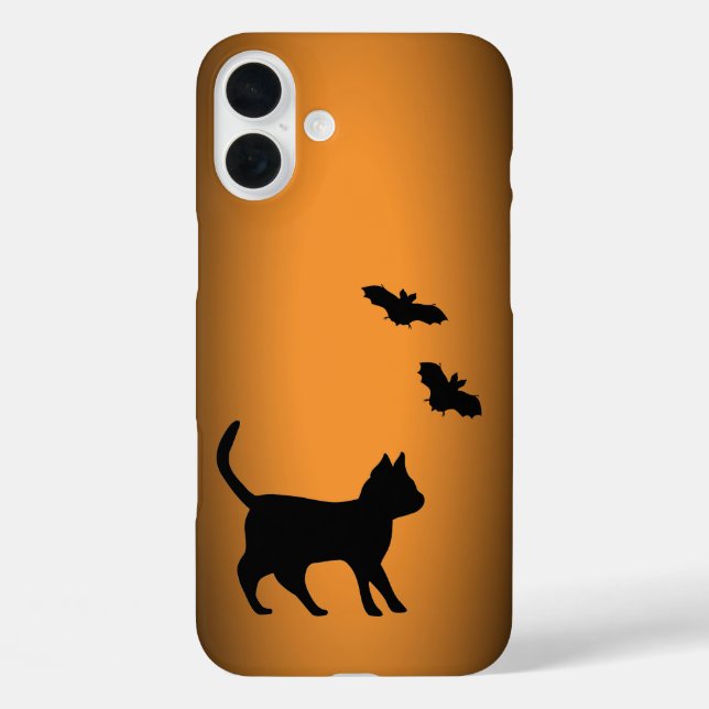 Black Cat with Bat Case-Mate iPhone Case (Back)