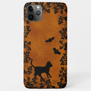 Black Cat with Bat iPhone 11 Pro Max Case