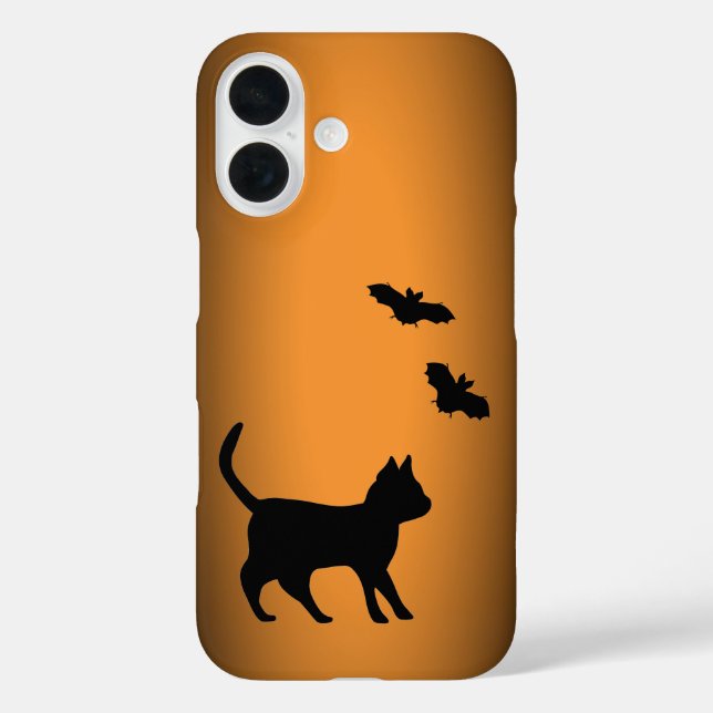 Black Cat with Bat Case-Mate iPhone Case (Back)