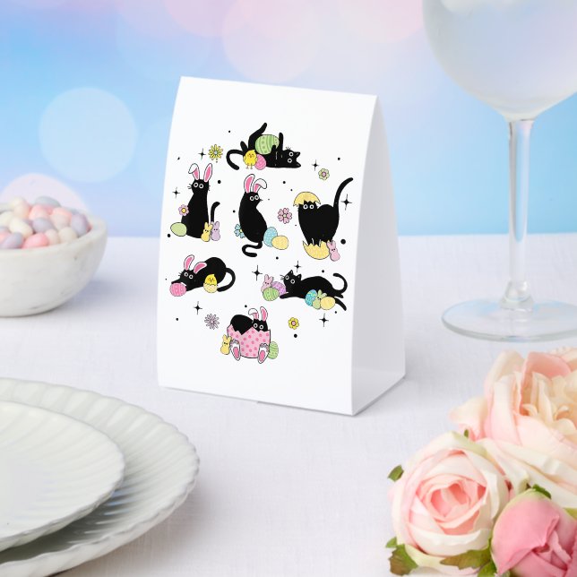 Black Cat with Bunny Eggs (Insitu(Wedding))