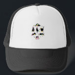 Black Cat with Bunny Eggs Happy Easter Day Matchin Trucker Hat<br><div class="desc">Black Cat with Bunny Eggs Happy Easter Day Matching T-Shirt</div>