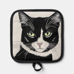 Black Cat with Cat-itude Pot Holder