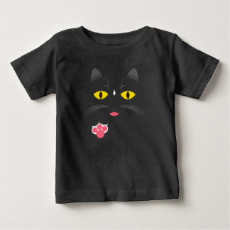 Black cat with white marks baby T-Shirt