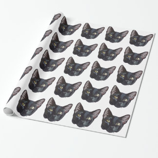 Black Cat Wrapping Paper