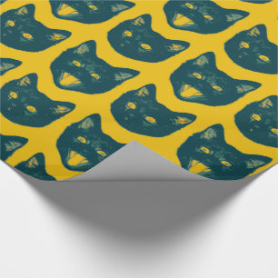 Black Cat Wrapping Paper