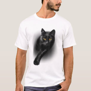 Black Cat Yellow Eyes Cats T-Shirt