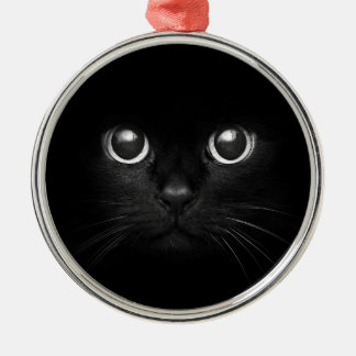 Black Cat Yule Christmas Ornament