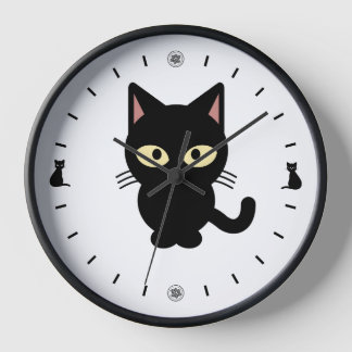 Black Cats Analogue Wall Clock