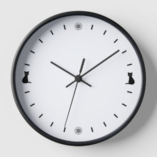 Black Cats Analogue Wall Clock