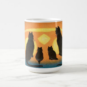 Black Cats and Pumpkin Coffee Mug