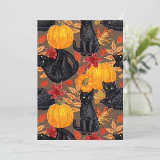 Black cats and pumpkins 2 (Standing Front)