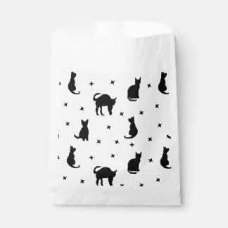 Black cats and Stars Halloween Favour Bag