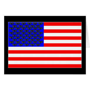 Black Cats And Stripes Flag