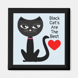 Black cat's are the best magnet