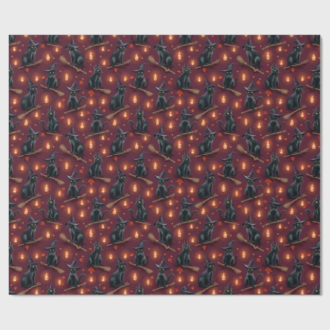 Black Cats, Author Natasha Us   Wrapping Paper (Flat)