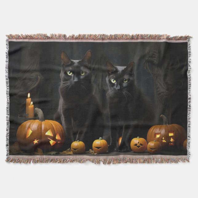 Black Cats Blanket (Front)