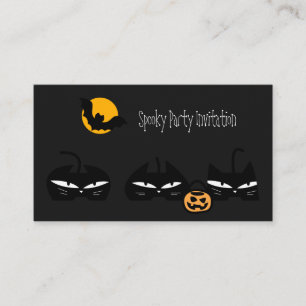 Black cats business card