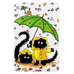 Black Cats by BiHrLe Magnet