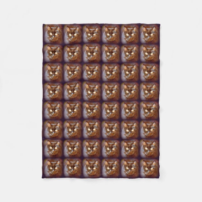black cats fleece blanket (Front)