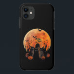Black Cats Full Moon Funny Animal Pet Lover Hallow iPhone 11 Case<br><div class="desc">Discover the perfect blend of creativity and functionality with this unique, made-to-order product — designed to match your personal style and make a statement. Whether you're shopping for yourself or searching for a meaningful gift, this custom-designed item is sure to impress. Crafted with high-quality materials and printed with precision, every...</div>
