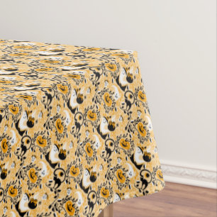 Black Cats, Ghost and Pumpkins  Tablecloth