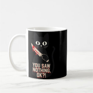 Black Cats Horror Spooky Gothic Halloween Feline Coffee Mug