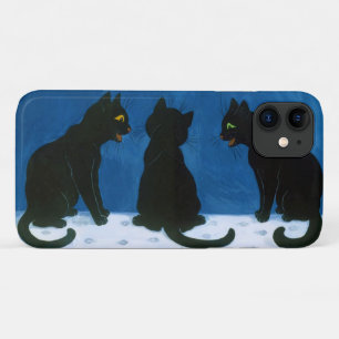 Black Cats in the Snow, Louis Wain iPhone 11 Case