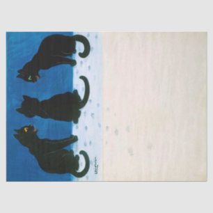 Black Cats in the Snow, Louis Wain Tissue Paper
