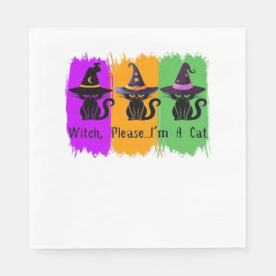 Black Cats In Witch Hats Essential T-Shirt Napkin