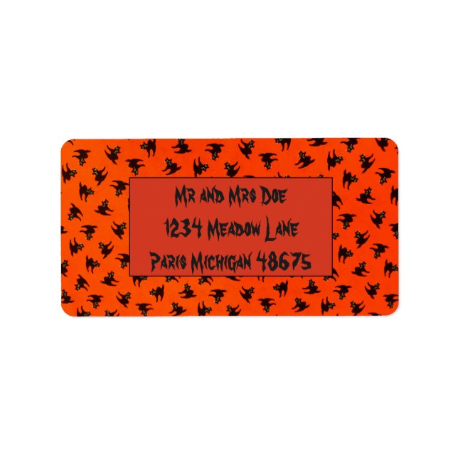 Black Cats Label (Front)