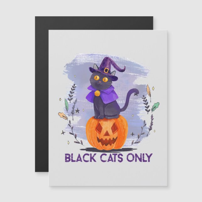 Black Cats Only – Witch Cat on Jack-O’-Lantern (Front/Back)