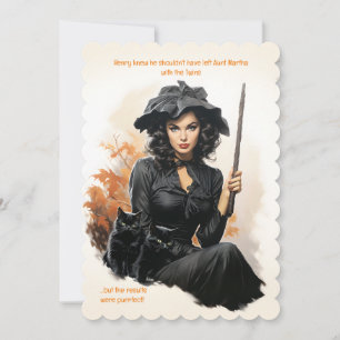 Black Cats Purrfect Babysitter Halloween Card