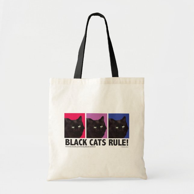 Black Cats RULE! Tote Bag (Front)