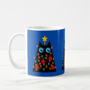 Black Cats Rule! Whiskers & Christmas Cheer! Coffee Mug