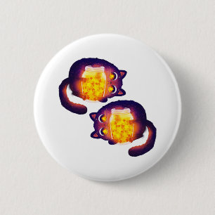 Black Cats Star Collectors 6 Cm Round Badge
