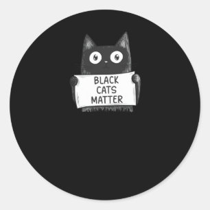 Black Cats Sticker1  Classic Round Sticker