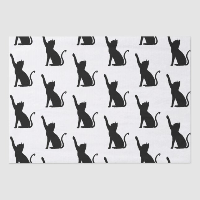 Black Cats Tissue Paper (Front)