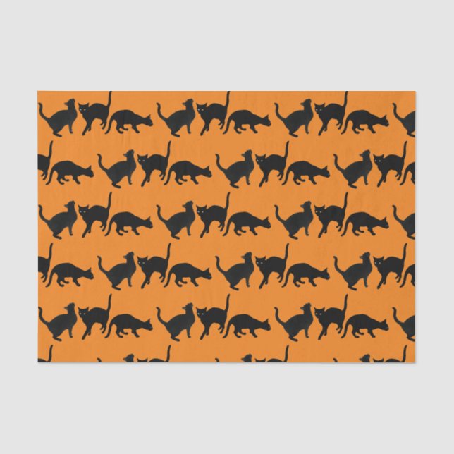Black Cats Tissue Paper (Front)