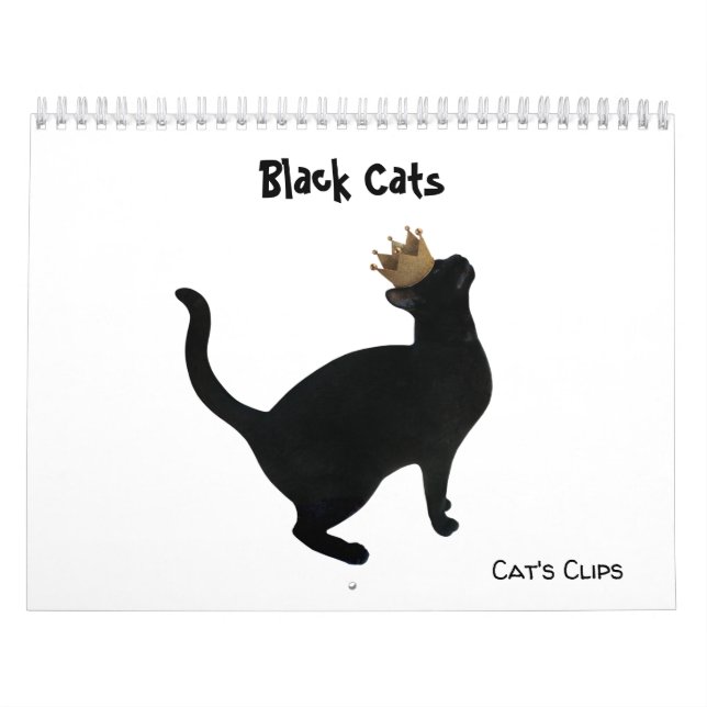 Black Cats Wall Calendar (Cover)