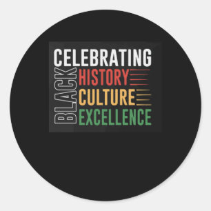 Black Celebrating Sticker