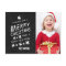 BLACK CHALKBOARD CHRISTMAS PHOTO POSTCARD
